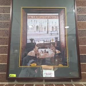 French Bistro Framed Art, 31"x37"