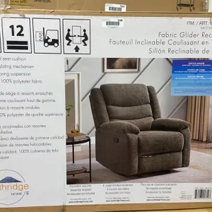 Northridge Home Fabric Glider Recliner Chair