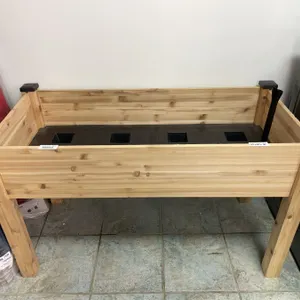 CedarCraft Elevated Wooden Planter 49x23x36 in