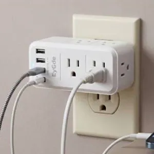 EyGde Multi Plug Outlet 6 AC 4 USB Ports P-05
