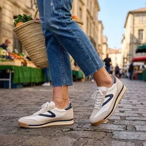 Tretorn Nylite Sneakers Leather Womenâ€™s 7 Navy