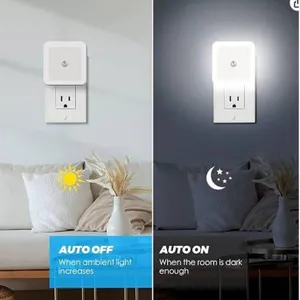 LED Night Light 6 Pack Dusk to Dawn Sensor