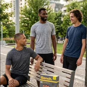 Bench Men's Active T-Shirts 3-Pack Size S/P