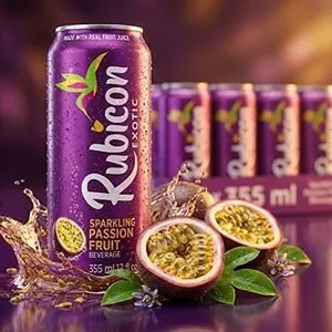 Rubicon Sparkling Passion Fruit 12x355ml Cans