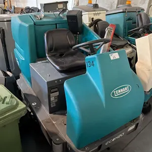 TENNANT T15 HEAVY-DUTY BATTERY-POWERED INDUSTRIAL RIDER FLOOR SCRUBBER CRATED BASE FRAMEWORK