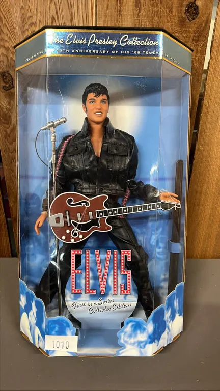 VINTAGE 1998 ELVIS DOLL: CELEBRATING THE 30TH ANNIVERSARY OF HIS '68 TELEVISION APPEARANCE *IN