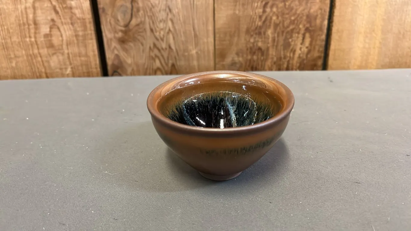 DARK GLAZED WINE BOWL