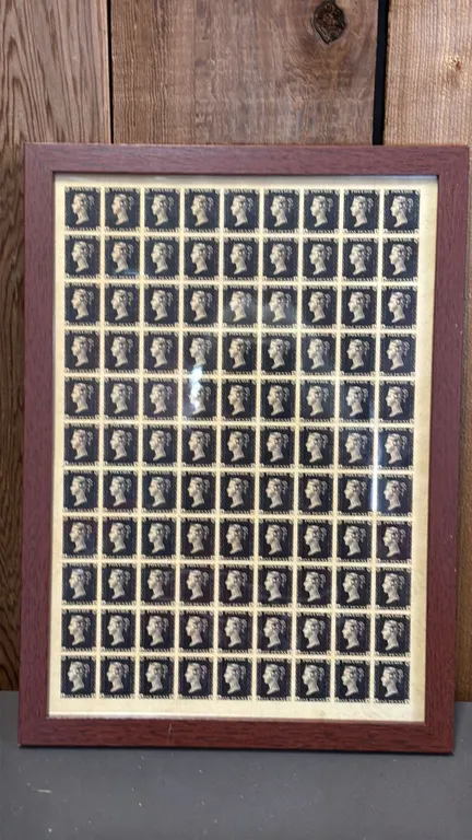 FRAMED PORTRAIT STAMPS COLLECTION