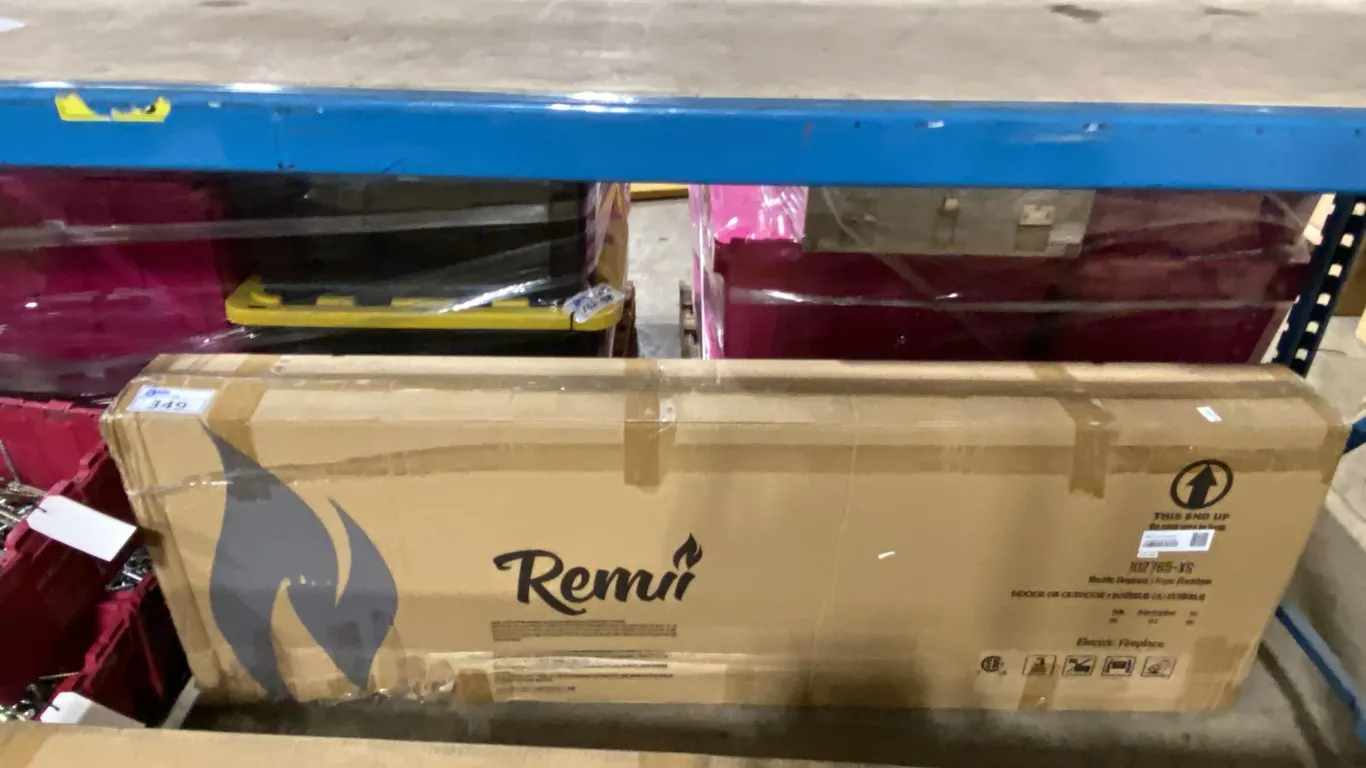 REMII 102765-XS EXTRA SLIM SERIES 60" ELECTRIC BUILT-IN INSERT FIREPLACE *REFURBISHED / RETURN