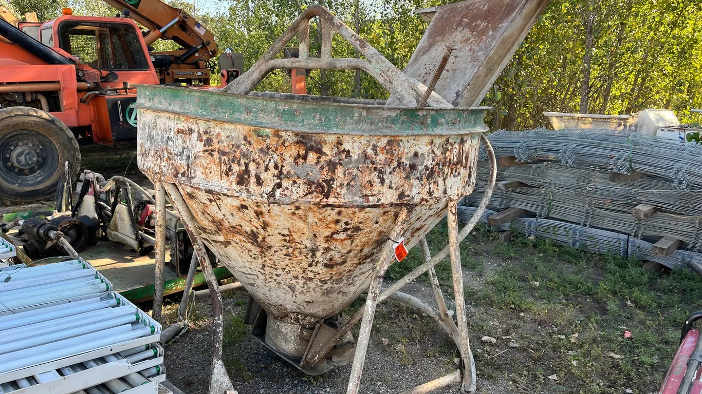Construction Bucket with Chute