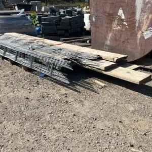 (8) Assorted Lumber and Approx. (50) Concrete Dura-Eye Ladders
