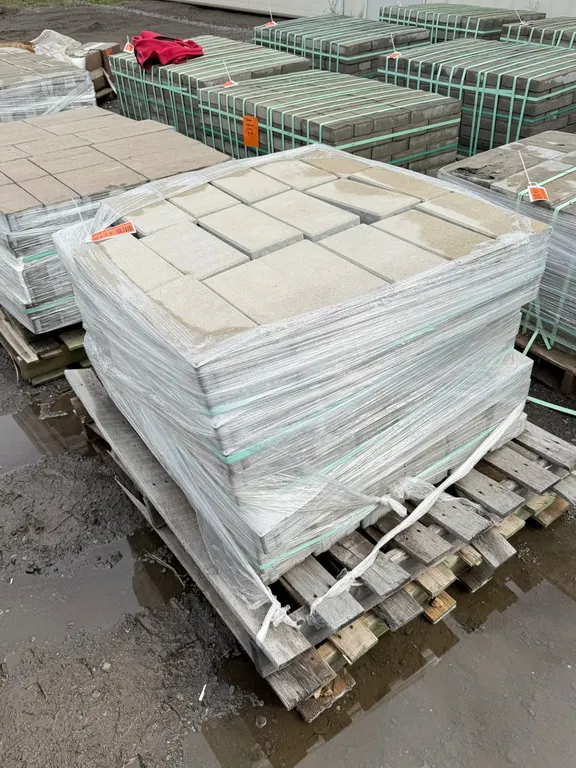 76.91 Sq Ft. (179-Pieces) Light Grey Pavers
