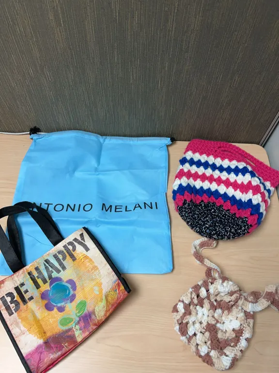Bag Lot: Antonio Melani Dust Bag, Tote, Crochet Bags