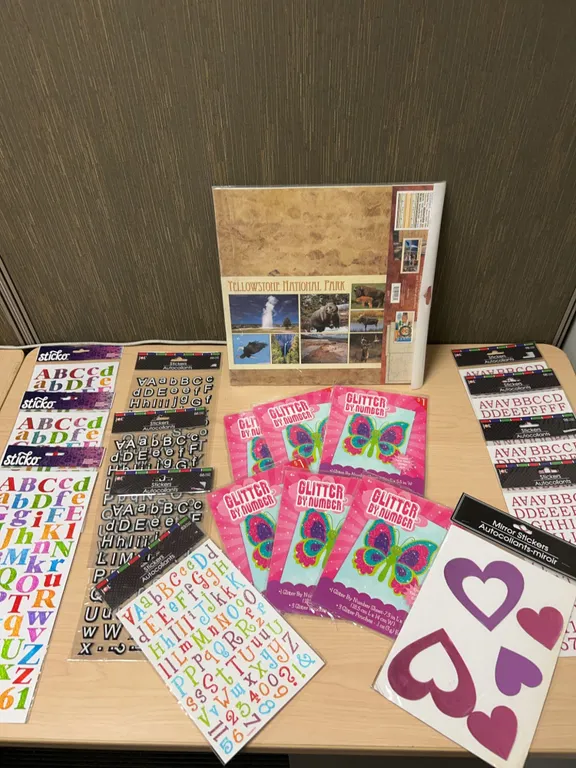 Yellowstone Scrapbook Kit and Alphabet Stickers Assortment