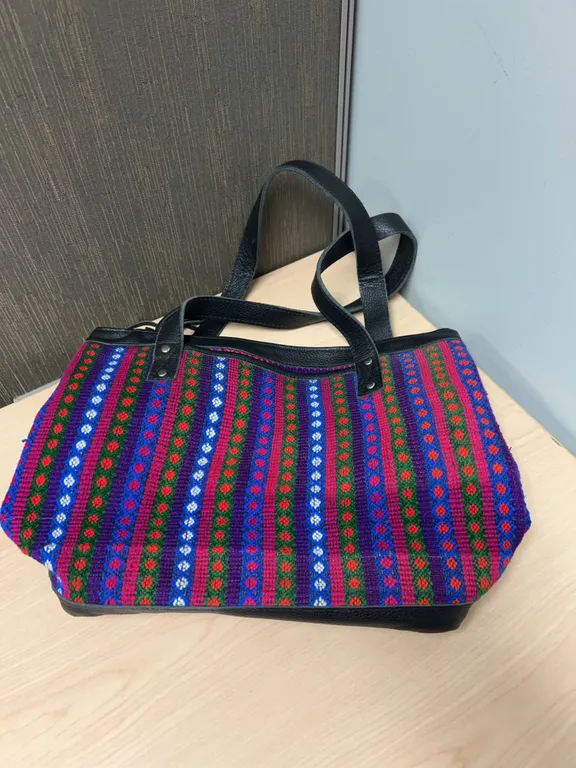 Trades of Hope Tote Bag with Woven Multicolor Pattern