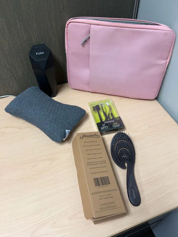 Personal Care and Travel Accessory Lot with Laptop Sleeve
