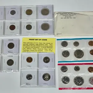 US Proof Set, 1972 Mint Set, V-Nickels, Foreign Coins