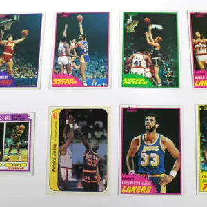 Bird, Johnson, Jabbar, Erving, Laimbeer, Ewing, Archibald Basketball Cards
