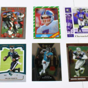 14 Football Cards with Sanders, Favre, Elway
