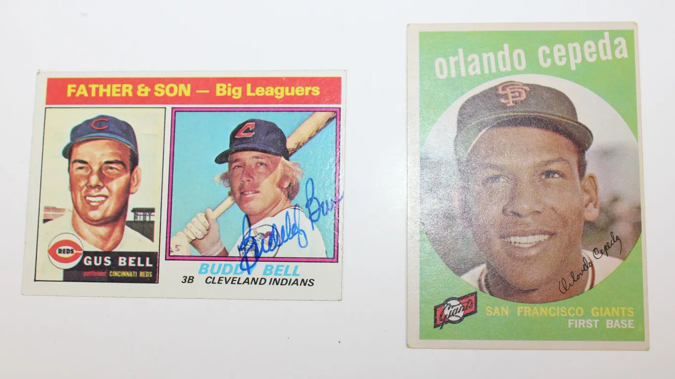 Baseball Cards Bell Father & Son and Orlando Cepeda