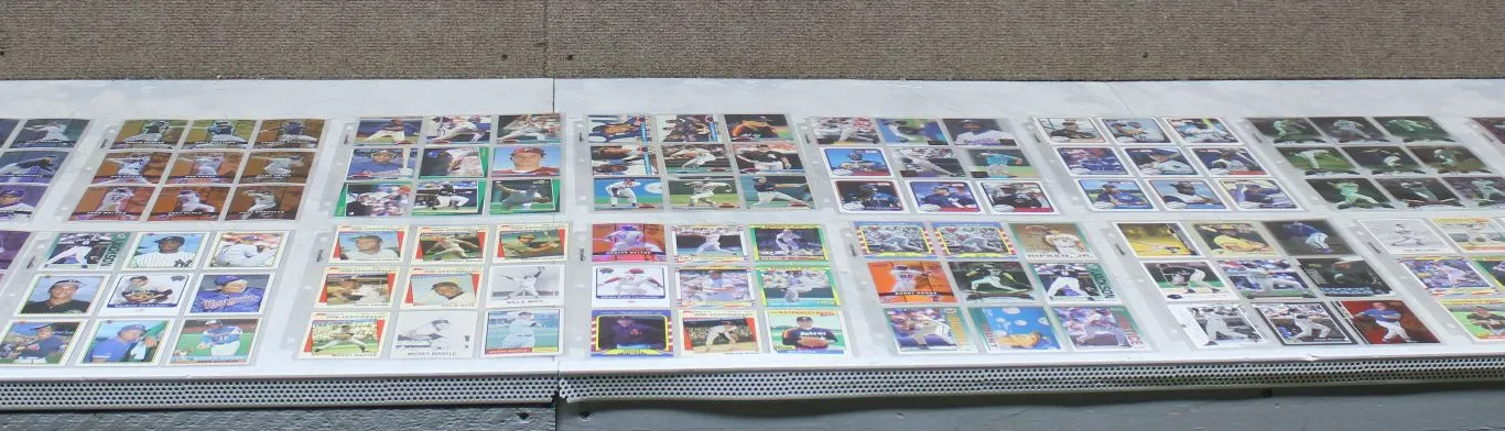 Baseball Cards, 16 Binder Pages