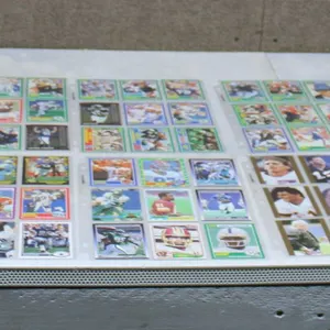 Binder Pages with Elway, Montana, Emmitt Smith, Andre Reed, Art Monk, Eric Dickerson, Tom Landry, Bo