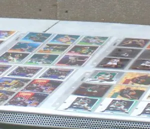 Basketball Cards, 17 Pages, Barkley, Ewing, Johnson, Hardaway