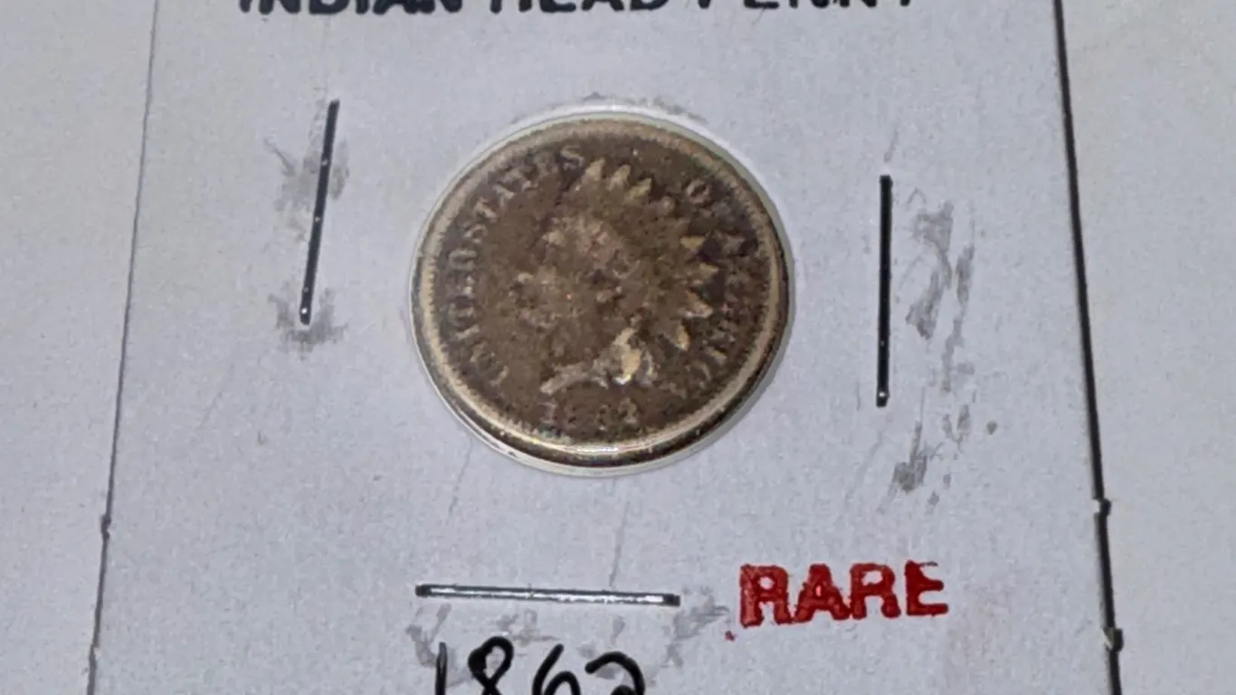 1862 Copper Nickel Indian Head Cent