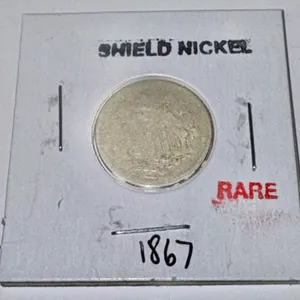 1867 Shield Nickel Five Cent Coin