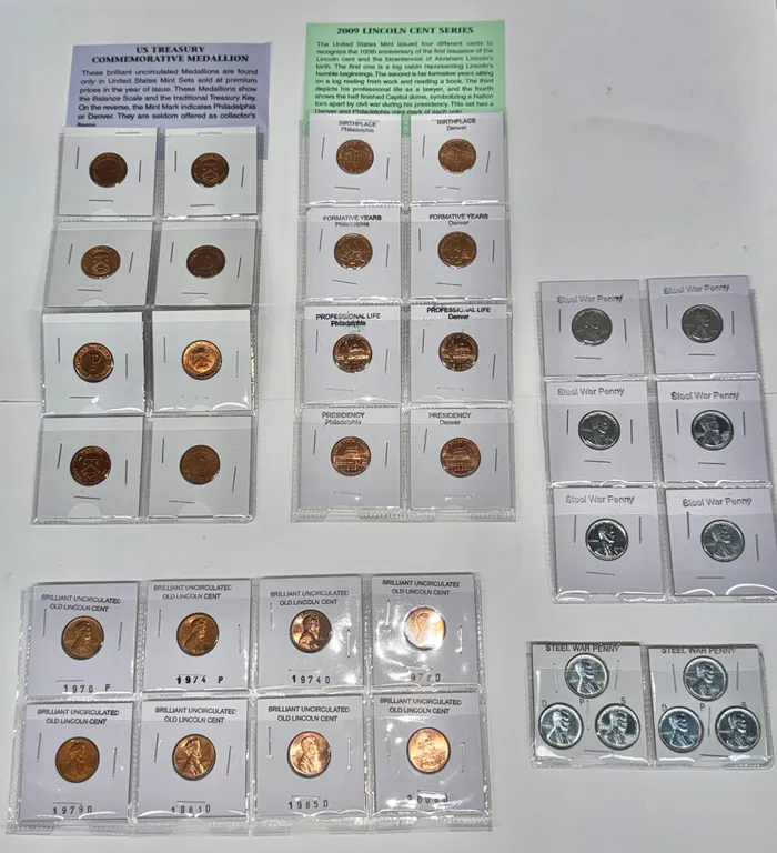 US Commemorative Medallions and Lincoln Cents