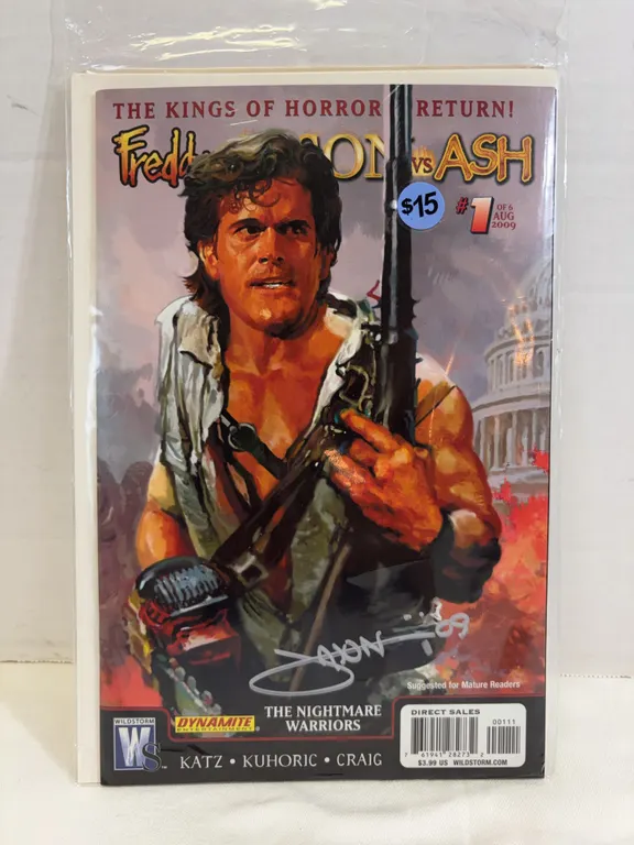 Dynamite Entertainment - Freddy vs Jason vs Ash #1, signed