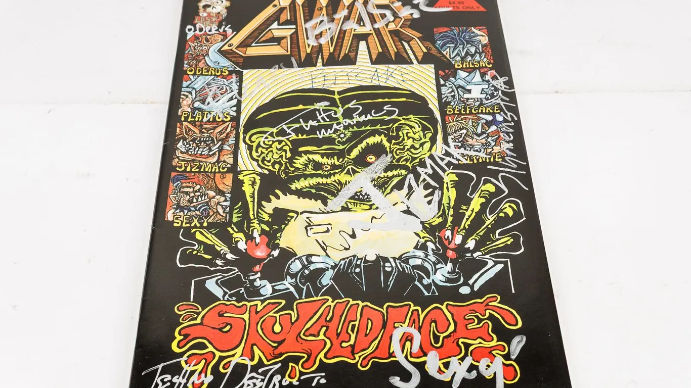 GWAR Signed Skulhedface Comic Book