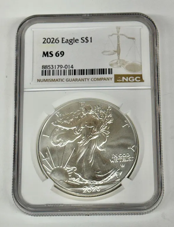 2026 Silver Eagle $1 NGC MS 69