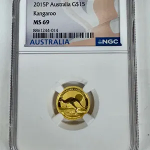 2015P Australia Gold $15 Kangaroo Coin MS69