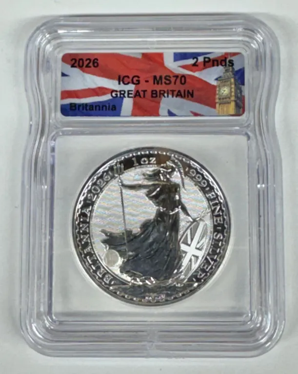 2026 Great Britain Britannia 1oz Silver MS70