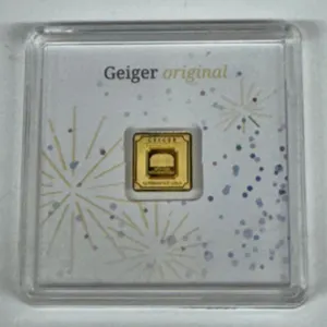 Geiger Edelmetalle 1g Gold Bar in Assay