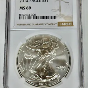 2014 American Silver Eagle Dollar MS69 NGC