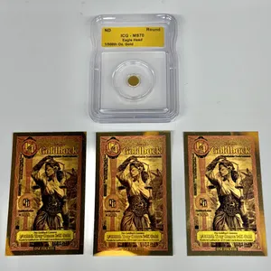 1/500th Oz Gold Eagle Head Coin and 3 Idaho Goldbacks