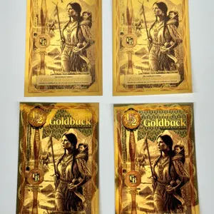 Four Idaho 1/2 Goldback Notes