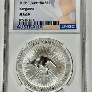 2026P Australia $1 Kangaroo Silver Coin MS69