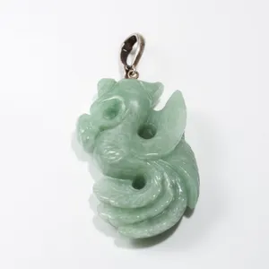 Carved Jade Bird Pendant