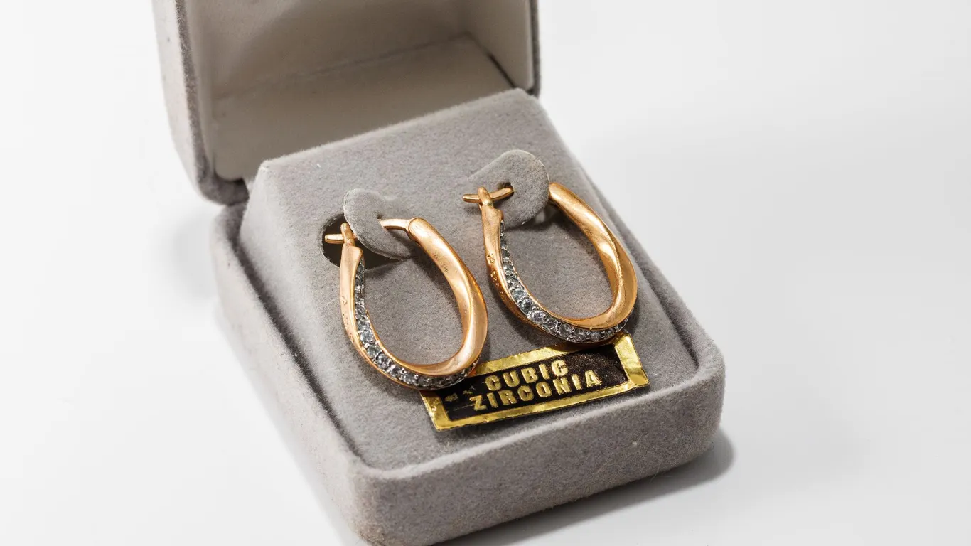 18KT Gold Over Sterling Silver Hoop Earrings