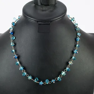 Artisan Sterling Silver and Beaded Necklace
