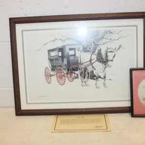 Glen Barnes "Old Ned" Horse and Buggy Print & Needlework