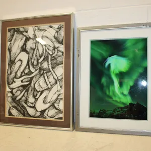 Ballet Point Shoes & Northern Lights Art