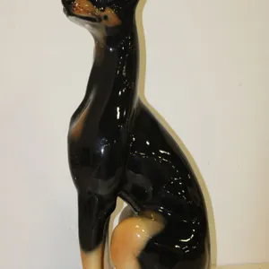 Doberman Ceramic Figurine