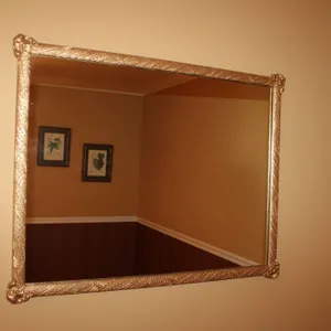 Gold-Tone Wall Mirror