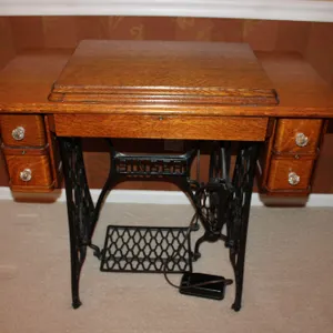 Antique Sewing Machine Cabinet