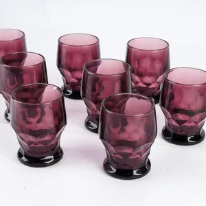 Vintage Viking Amethyst Georgian Tumblers