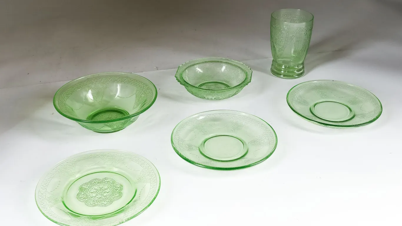 Group of Uranium Glass - Glows!